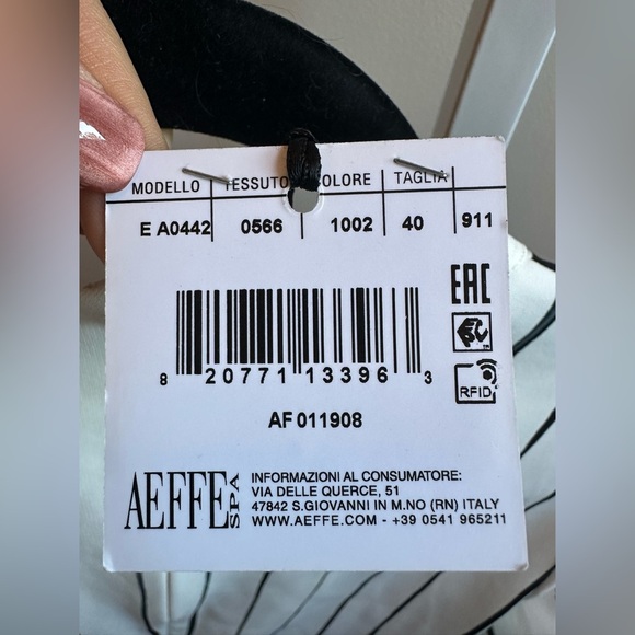 NWT Rare MOSCHINO Couture Trompe L'oeil Tuxedo Suit Dress Sz 6 Minor Flaw - Picture 12 of 13